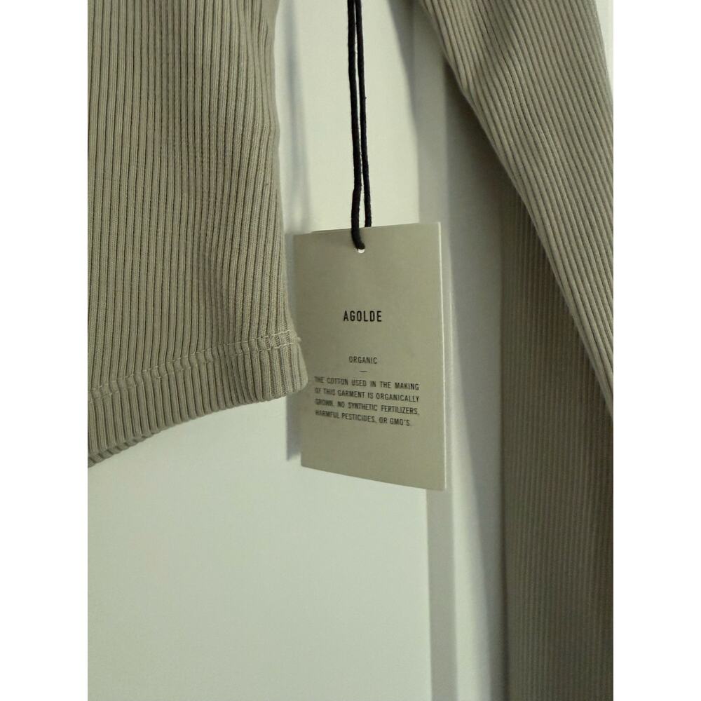 $118 New Agolde Ridley Rib Top - Rice Paper - Small - Picture 9 of 11
